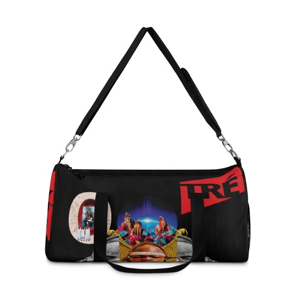 Large Black Duffel Bag - Holy Grail Design - Custom Print Options